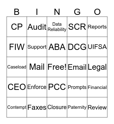 Hub Bingo Card