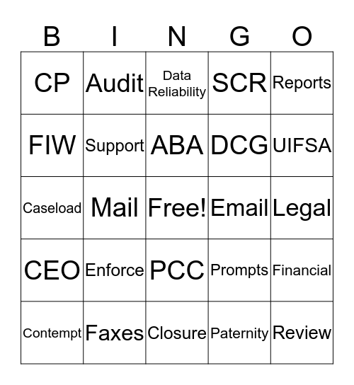 Hub Bingo Card