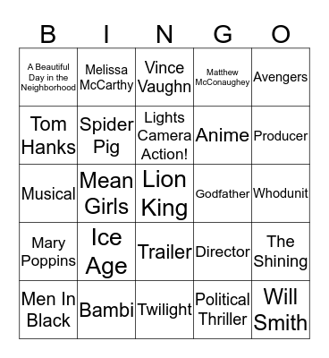 Region II Fall Conference Bingo Card
