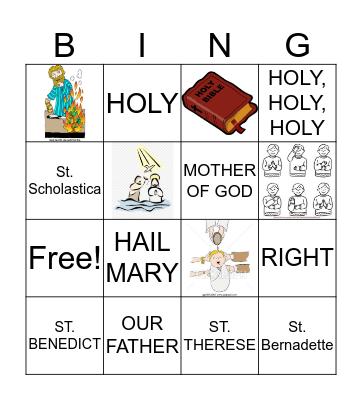 CCD Bingo Card