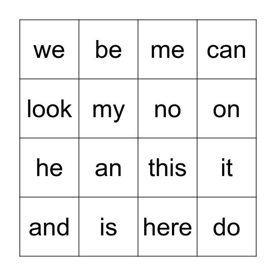 Bingo- Muloko Bingo Card