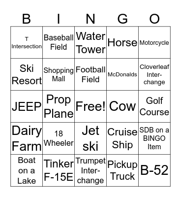 TPOD BINGO Card