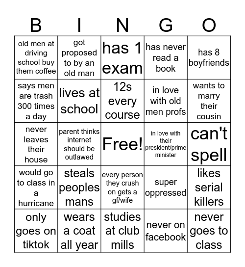 frog activists  Bingo Card