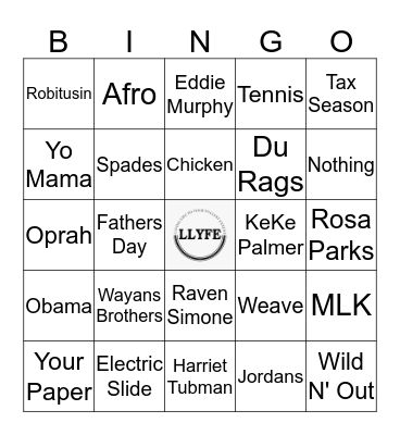 For the Culture Bingo Card