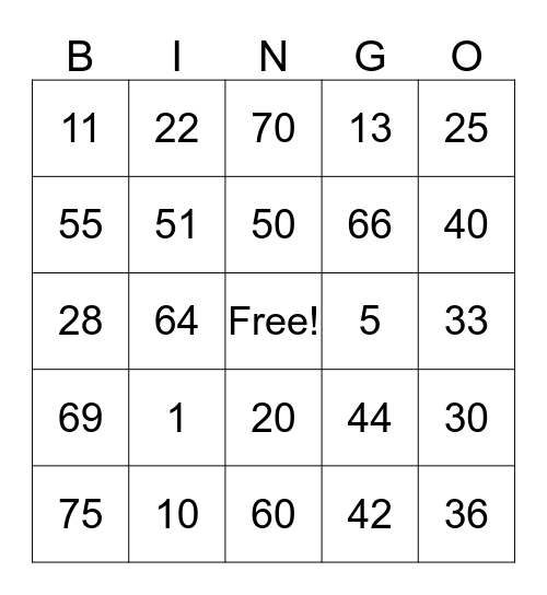 SRV_96SANA's Bingo Card