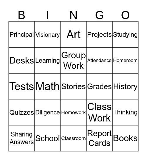 Ivy Bound Bingo Card