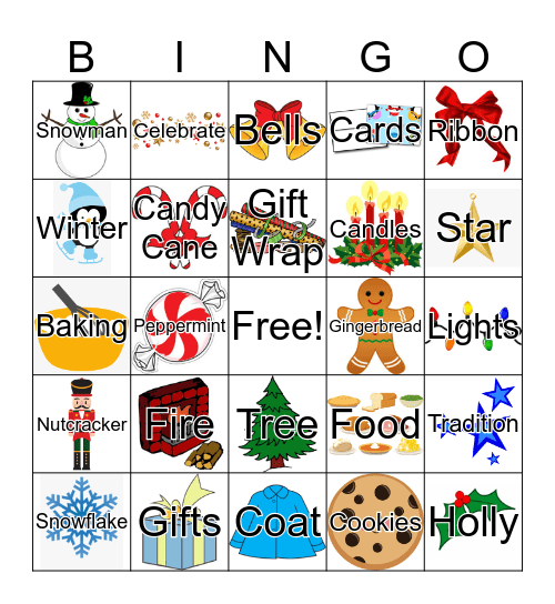 Holiday Bingo  Bingo Card