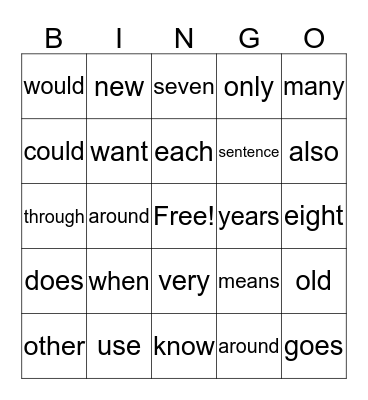 Juquetta's BINGO Card