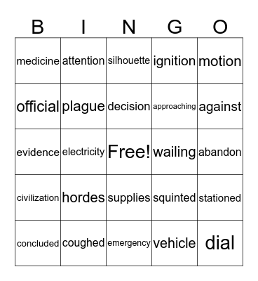 Happy Friday! Bingo Card