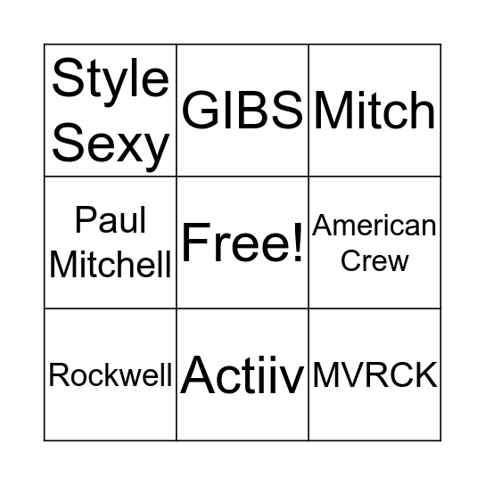 North Peoria Retail Bingo Card