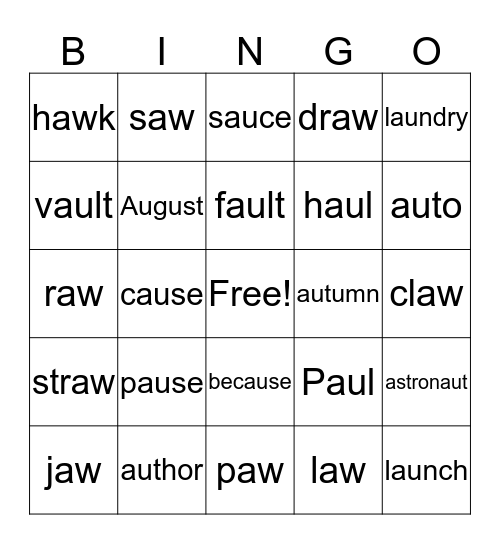 Bingo Card