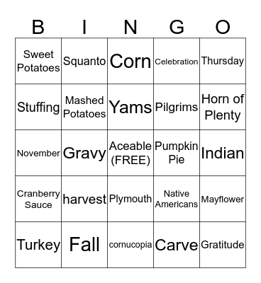 Aceable (FREE) Bingo Card