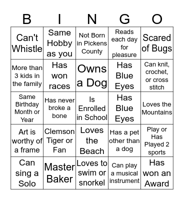 Thanksgiving Friendship Bingo  Bingo Card