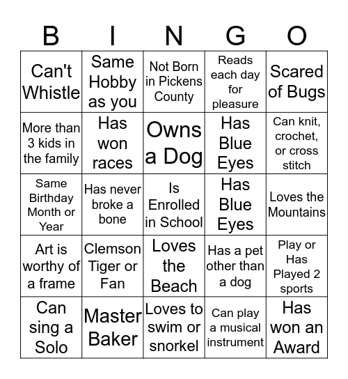 Thanksgiving Friendship Bingo  Bingo Card