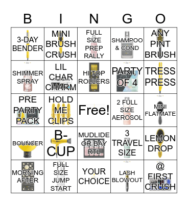 Buttercup Bingo Card