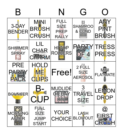 Buttercup Bingo Card