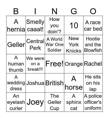 Friends-giving Bingo Card