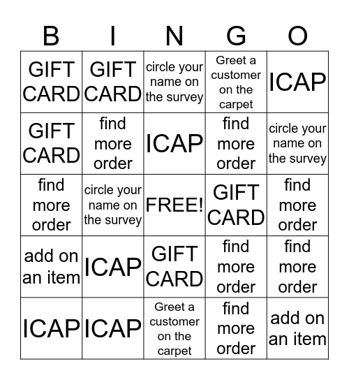 Friends and Family FUN!!! Bingo Card