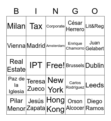 DLA  Xmas  Bingo Card