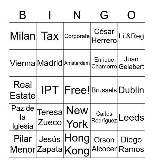 DLA  Xmas  Bingo Card