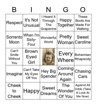 Rosemary's 80th Birthday Bingo Card