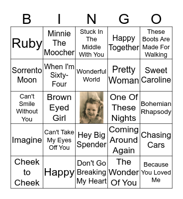 Rosemary's 80th Birthday Bingo Card