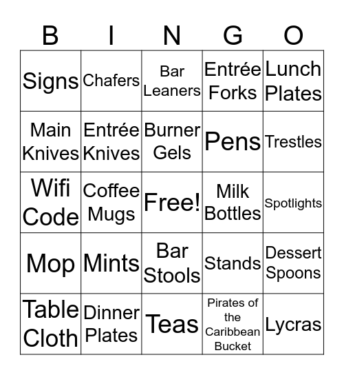 Office Bingo Card