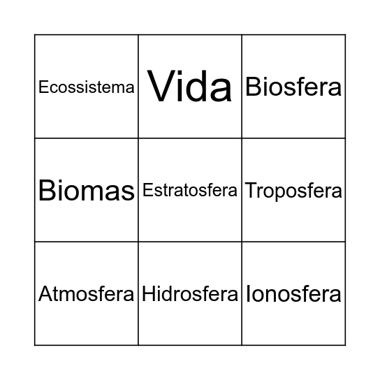 Bingo Geográfico  Bingo Card