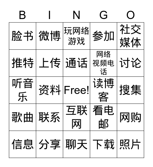L8S2 Communicating with others Bingo Card