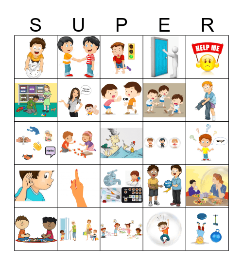 Andrew's Super Skills Bingo Card