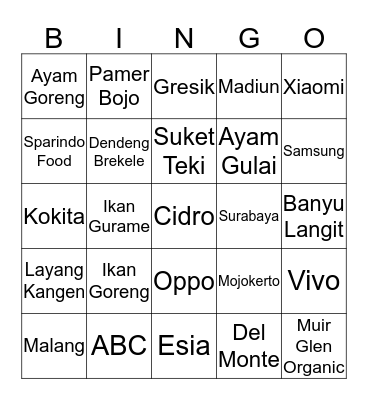 Bingo Card