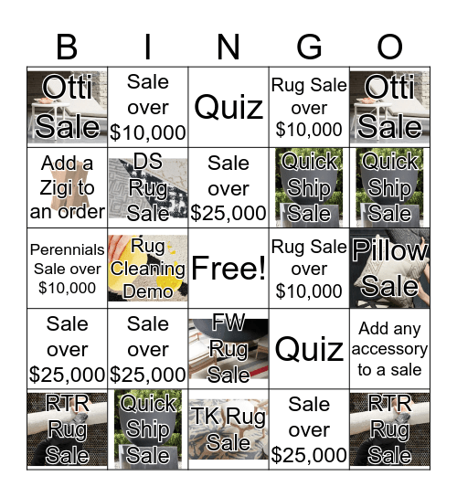 Sutherland & Perennials Bingo Card