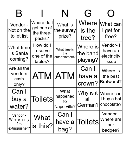 FAQ - Bingo Card