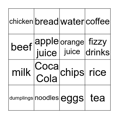 Unit 5 Bingo Card