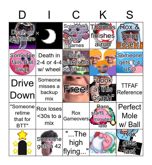 KNiDL WeekLee V2 (beta) Bingo Card