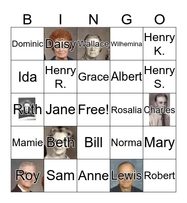 MY FAMILY Bingo Card