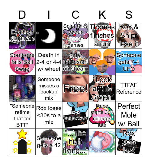 KNiDL WeekLee V2 Bingo Card