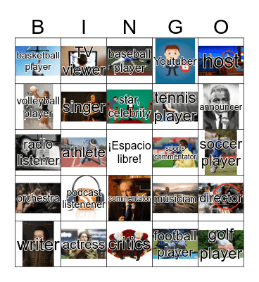 La cultura popular: Las personas Bingo Card