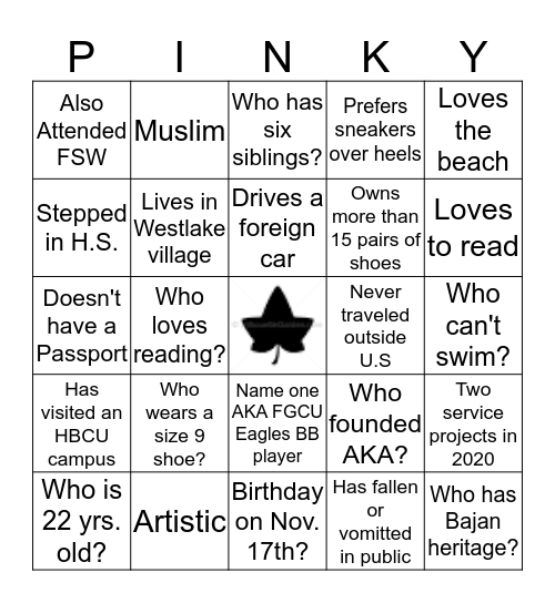 Do You Know Your Sister? Bingo Card