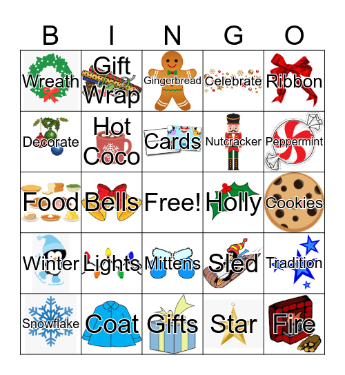 Holiday Bingo  Bingo Card