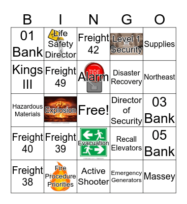 EMERGENCY PROCEDURES REVIEW Bingo Card