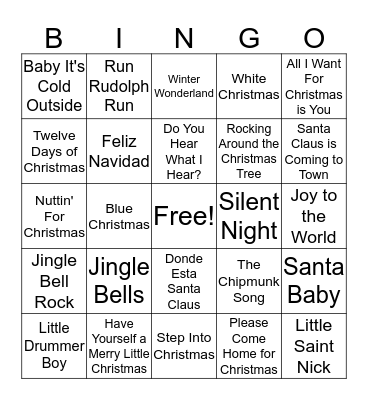 Kathy's Christmas Bunco Bingo Card