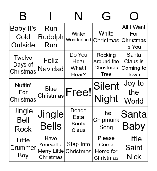 Kathy's Christmas Bunco Bingo Card