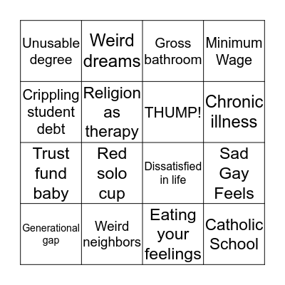 FAMILY SECRETS BINGO Card