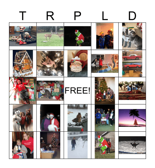 Holiday TRPLD Bingo Card