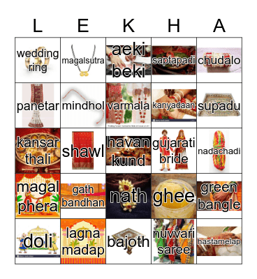 Mandap Muharat Bingo Card