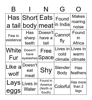 6B Bingo Board Bingo Card
