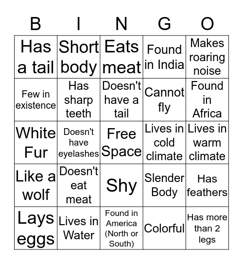 6B Bingo Board Bingo Card