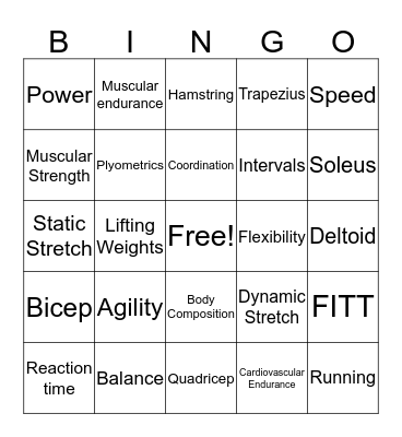 Module Bingo Card