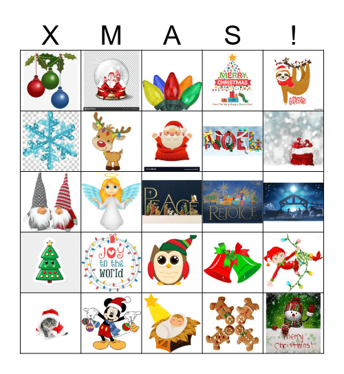 XMAS Bingo Card